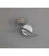 Wall Lamp Switched 1 Light Left Polished Chrome, Crystal - 8