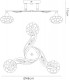 Flush Ceiling 3 Light Polished Chrome, Crystal - 3