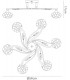 Flush Ceiling 6 Light Polished Chrome, Crystal - 3