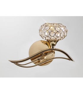 Wall Lamp Switched 1 Light Right French Gold, Crystal - 2