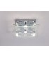 Ceiling Square with Square Pattern 6 Light Polished Chrome, Crystal - 2