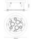 Ceiling Round with Circle Pattern 4 Light Polished Chrome, Crystal - 3