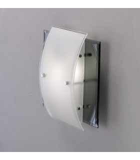 Flush Ceiling, Wall Lamp 1 Light Polished Chrome, Smoked Mirror - 2