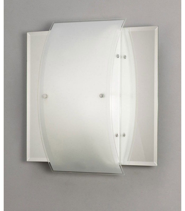 Flush Ceiling, Wall Lamp 1 Light Polished Chrome, Mirror - 8