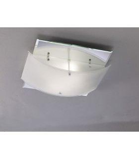 Flush Ceiling 2 Light Polished Chrome, Mirror - 2