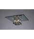 Flush Ceiling Square 5 Light G9 Polished Chrome, Smoked Mirror, Smoked Crystal - 2