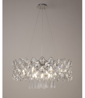 Ceiling Pendant 16 G9 Light Polished Chrome, Crystal - 2