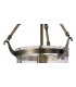 Ceiling Pendant Lantern 1 Light Antique Brass, Glass - 9