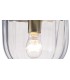 Ceiling Pendant Lantern 1 Light Antique Brass, Glass - 11