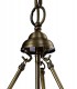 Ceiling Pendant Lantern 3 Light Antique Brass, Glass - 5
