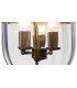 Ceiling Pendant Lantern 3 Light Antique Brass, Glass - 9
