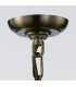 Ceiling Pendant Lantern 6 Light Antique Brass, Glass - 4