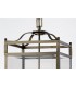 Ceiling Pendant Lantern 6 Light Antique Brass, Glass - 5