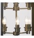 Ceiling Pendant Lantern 6 Light Antique Brass, Glass - 8