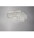 Flush Ceiling Square 4 Light Polished Chrome, Crystal - 2