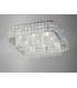 Flush Ceiling Square 9 Light Polished Chrome, Crystal - 2