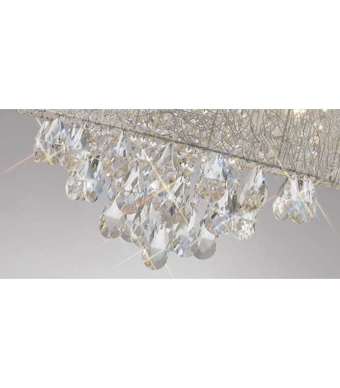 Ceiling Pendant 6 Light Polished Chrome, Crystal - 5