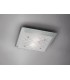 Flush Ceiling Square 2 Light Medium Polished Chrome, Glass - 2