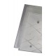 Flush Ceiling Square 2 Light Medium Polished Chrome, Glass - 4