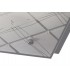 Flush Ceiling Square 2 Light Medium Polished Chrome, Glass - 5