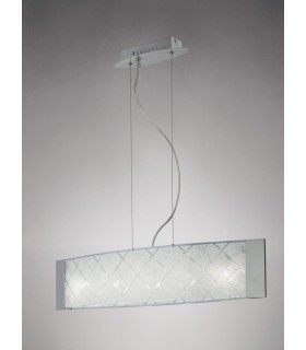Ceiling Pendant 5 Light Polished Chrome, Glass - 2