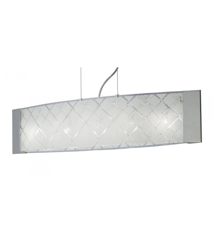 Ceiling Pendant 5 Light Polished Chrome, Glass - 5