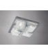 Flush Ceiling Large 4 Light Polished Chrome, Glass, Crystal - 2