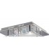 Flush Ceiling 5 Light Polished Chrome, Glass, Crystal - 4