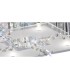 Flush Ceiling 5 Light Polished Chrome, Glass, Crystal - 7
