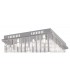 Flush Ceiling 6 Light Polished Chrome, Glass - 4