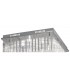 Flush Ceiling 8 Light Polished Chrome, Glass - 4