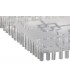 Flush Ceiling 8 Light Polished Chrome, Glass - 7