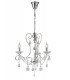 Ceiling Pendant Chandelier 3 Light Polished Chrome, Crystal - 4