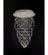 Ceiling Cluster Pendant Cone 9 Light Polished Chrome, Crystal - 2