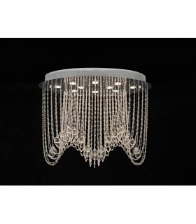 Ceiling Oval 10 Light Polished Chrome, Crystal - 2