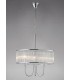 Ceiling Pendant Round 3 Light Polished Chrome, Crystal - 8