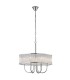 Ceiling Pendant Round 6 Light Polished Chrome, Crystal - 4