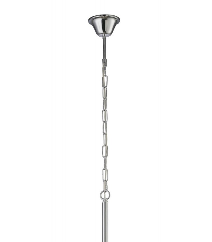 Ceiling Pendant Round 6 Light Polished Chrome, Crystal - 5