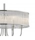 Ceiling Pendant Round 6 Light Polished Chrome, Crystal - 7