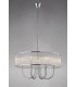 Ceiling Pendant Round 6 Light Polished Chrome, Crystal - 8
