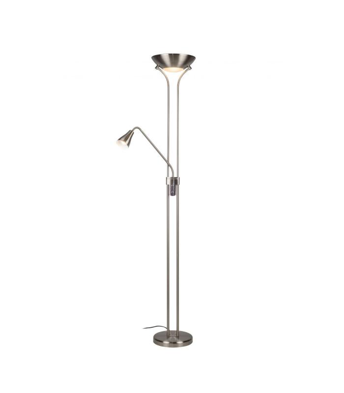 Alba Mother and Child Floor Lamp Satin Chrome-4