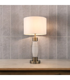 Amelia Marble Table Lamp Antique Brass-2