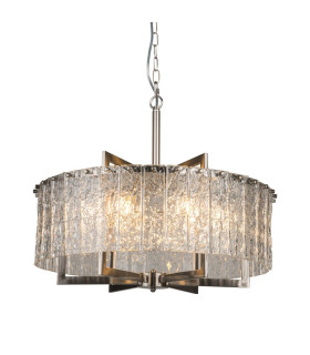 Ariana 6 Light Pendant Ceiling Light Satin Chrome-2
