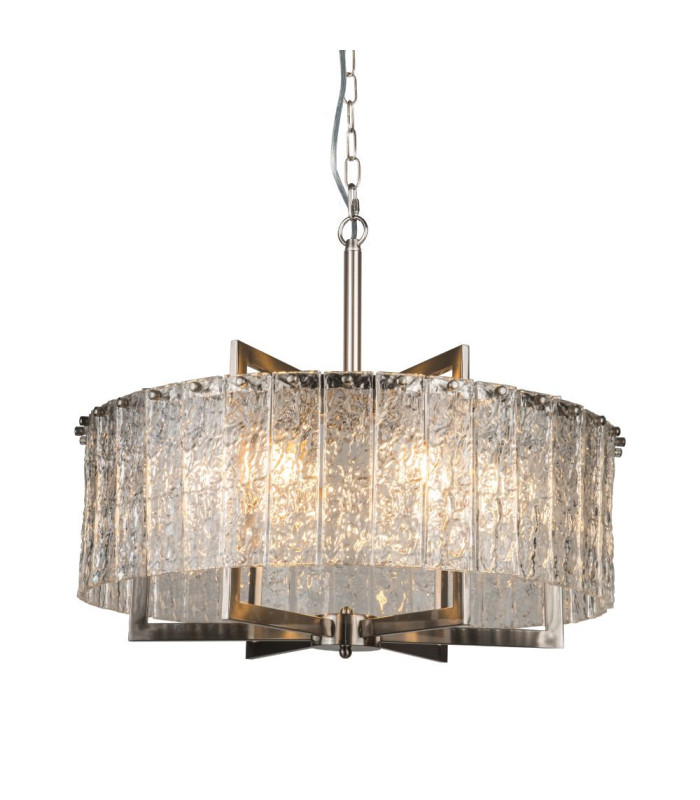 Ariana 6 Light Pendant Ceiling Light Satin Chrome-2