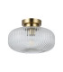 Arlo Semi Flush Light Ceiling Light Antique Brass IP44-1