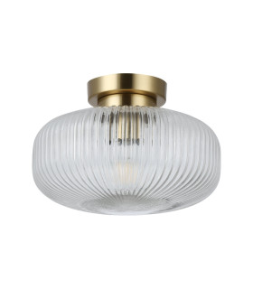 Arlo Semi Flush Light Ceiling Light Antique Brass IP44-1