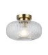 Arlo Semi Flush Light Ceiling Light Antique Brass IP44-2