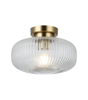Arlo Semi Flush Light Ceiling Light Antique Brass IP44-2