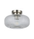 Arlo Semi Flush Light Ceiling Light Satin Chrome IP44-1