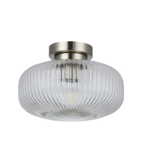 Arlo Semi Flush Light Ceiling Light Satin Chrome IP44-1